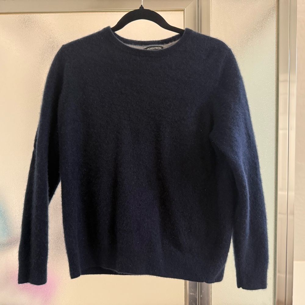 Nordstrom Dark Blue Cashmere Sweater